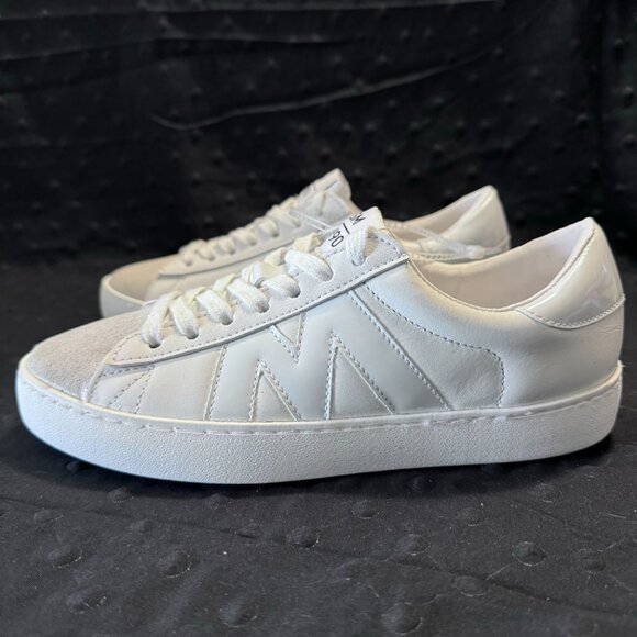 Steve Madden McKayla Womens Size 6 Sneakers Leather Upper White & Suede Tip - Picture 2 of 8